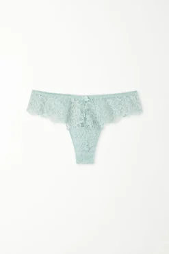 High-Cut Lace Brazilian Panties - Cheeky Briefs - Women | Tezenis
