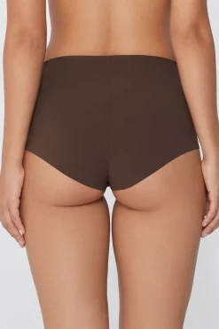 High-Waisted Raw-Cut Microfiber Hipsters - French Cut - Women | Tezenis