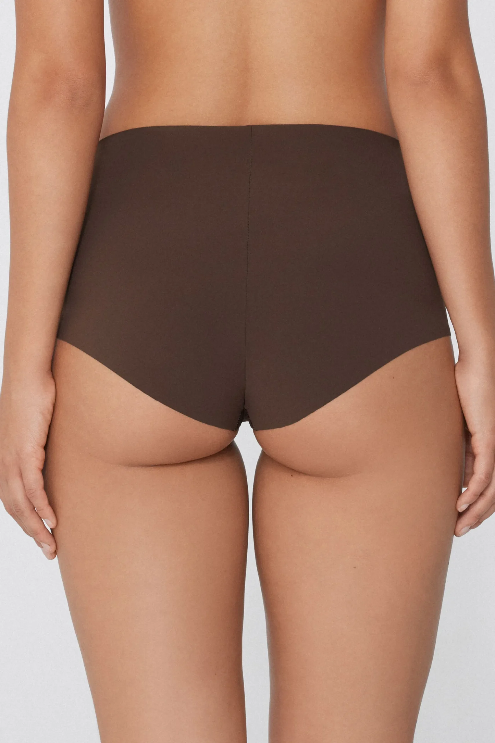 High-Waisted Raw-Cut Microfiber Hipsters - French Cut - Women | Tezenis