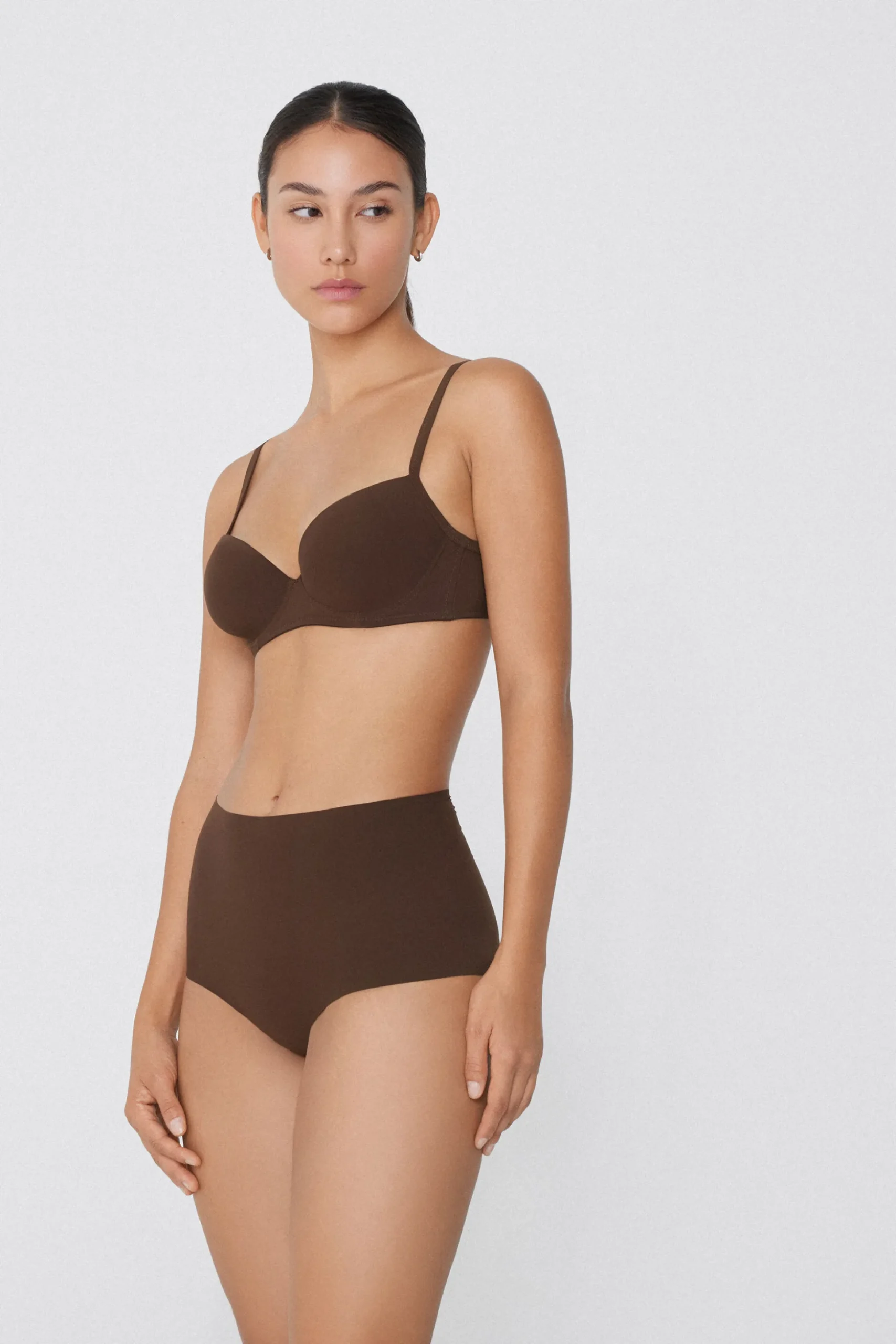 High-Waisted Raw-Cut Microfiber Hipsters - French Cut - Women | Tezenis