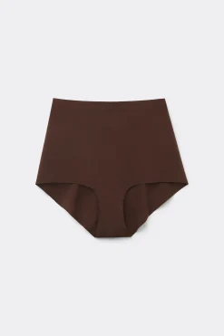High-Waisted Raw-Cut Microfiber Hipsters - French Cut - Women | Tezenis