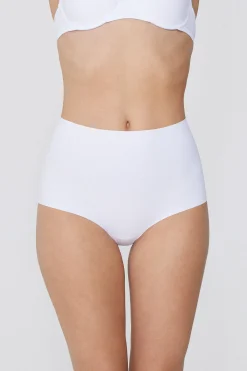 High-Waisted Raw-Cut Microfiber Hipsters - French Cut - Women | Tezenis