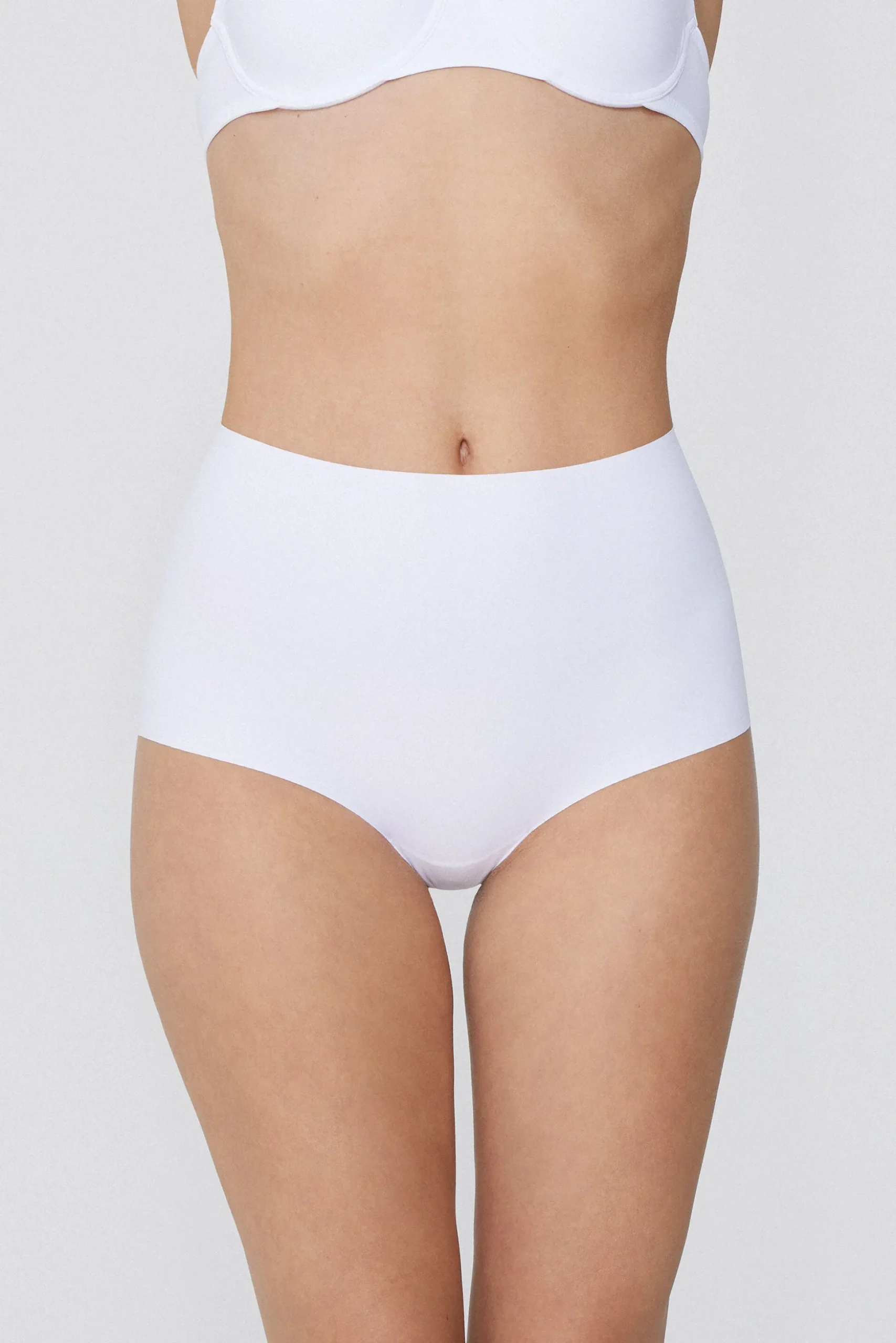 High-Waisted Raw-Cut Microfiber Hipsters - French Cut - Women | Tezenis