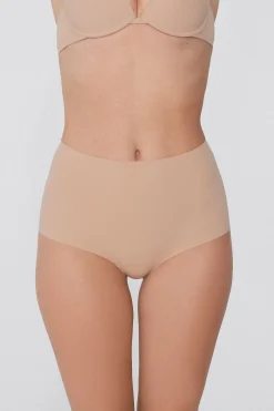 High-Waisted Raw-Cut Microfiber Hipsters - French Cut - Women | Tezenis