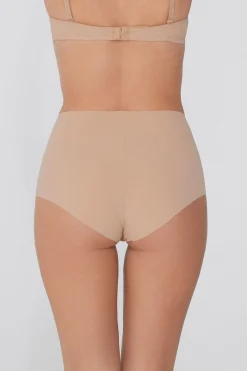High-Waisted Raw-Cut Microfiber Hipsters - French Cut - Women | Tezenis