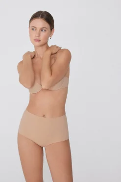 High-Waisted Raw-Cut Microfiber Hipsters - French Cut - Women | Tezenis