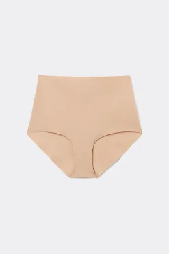 High-Waisted Raw-Cut Microfiber Hipsters - French Cut - Women | Tezenis