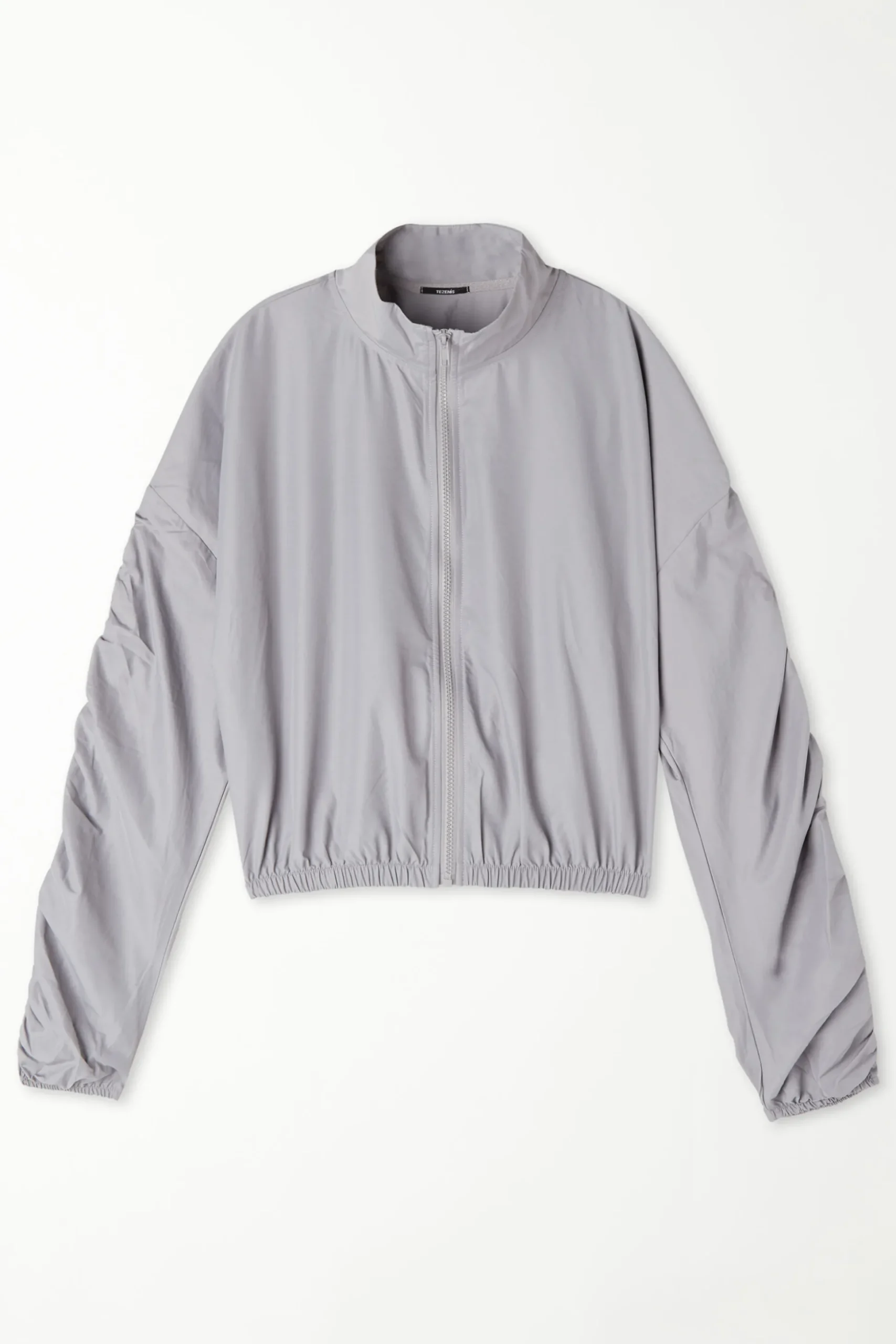 Hooded Technical Fabric Zip Jacket With Ruching - Jackets And Blazers - Women | Tezenis
