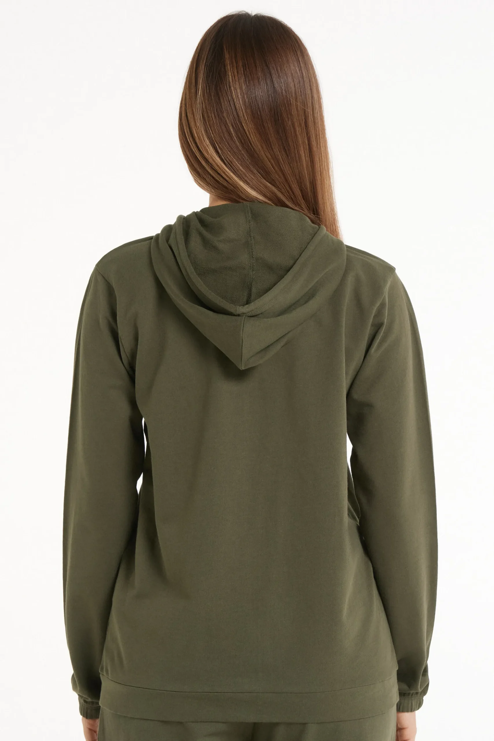 Hoodie Sweatshirt With Zipper And Drawstring - Tracksuits - Women | Tezenis
