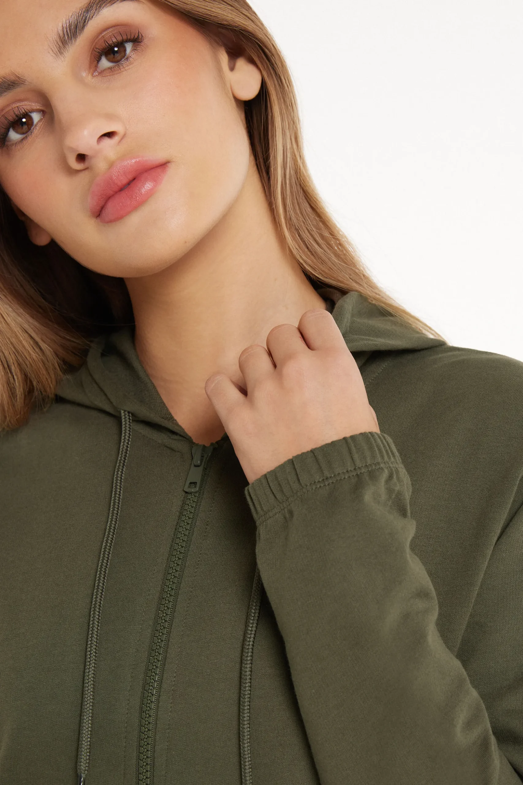 Hoodie Sweatshirt With Zipper And Drawstring - Tracksuits - Women | Tezenis
