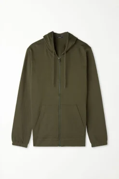 Hoodie Sweatshirt With Zipper And Drawstring - Tracksuits - Women | Tezenis