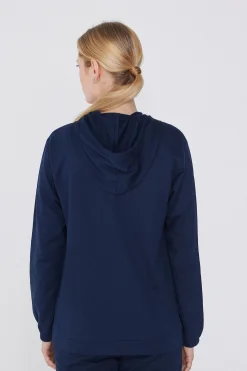 Hoodie Sweatshirt With Zipper And Drawstring - Tracksuits - Women | Tezenis