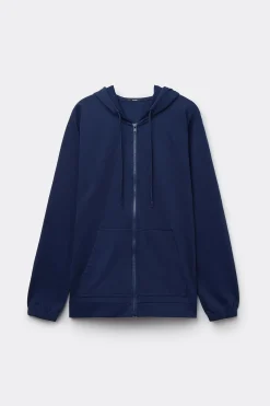 Hoodie Sweatshirt With Zipper And Drawstring - Tracksuits - Women | Tezenis