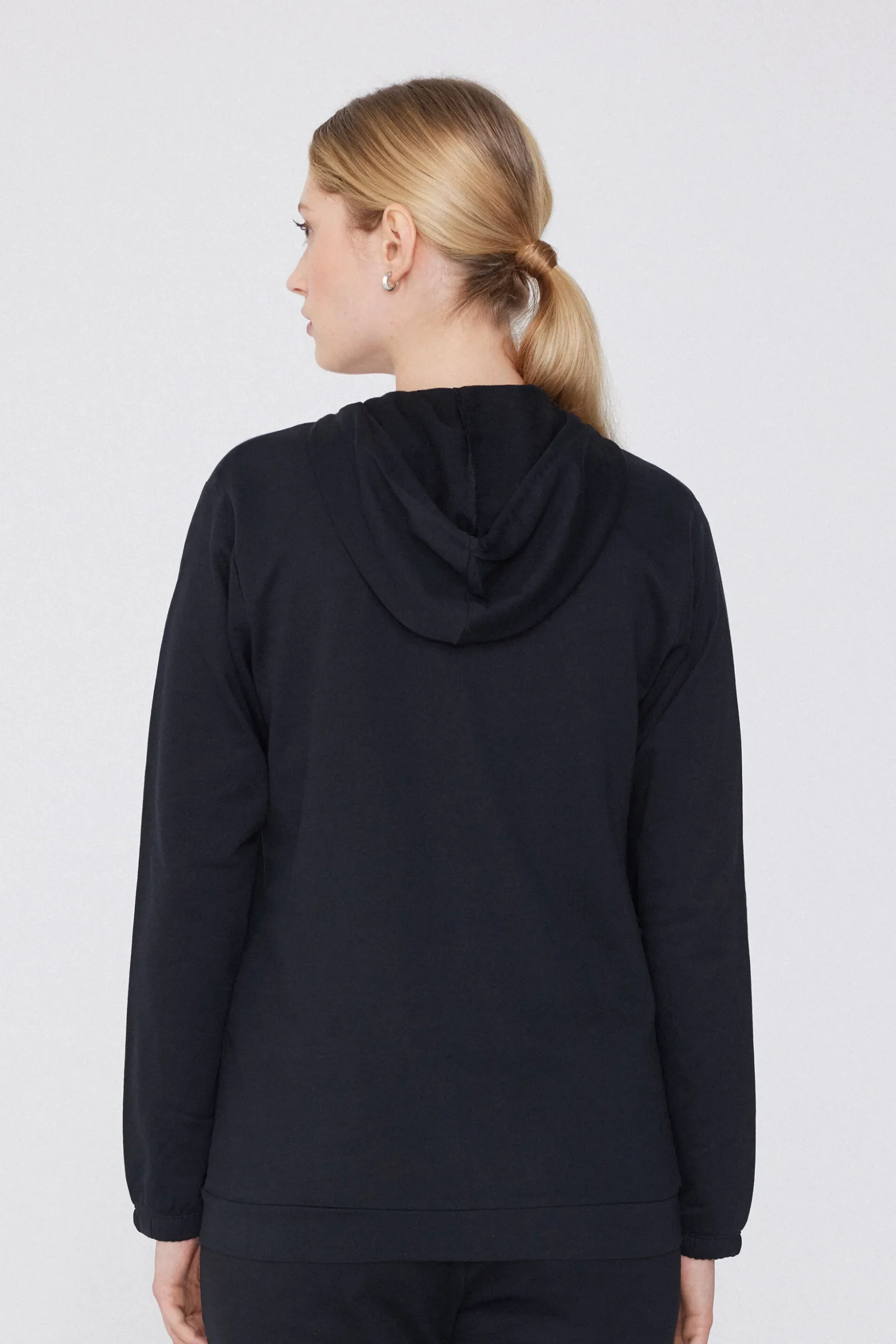 Hoodie Sweatshirt With Zipper And Drawstring - Tracksuits - Women | Tezenis