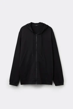 Hoodie Sweatshirt With Zipper And Drawstring - Tracksuits - Women | Tezenis
