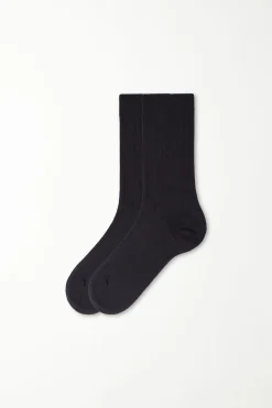 Irregular Ribbed 3/4-Length Socks - Socks - Women | Tezenis
