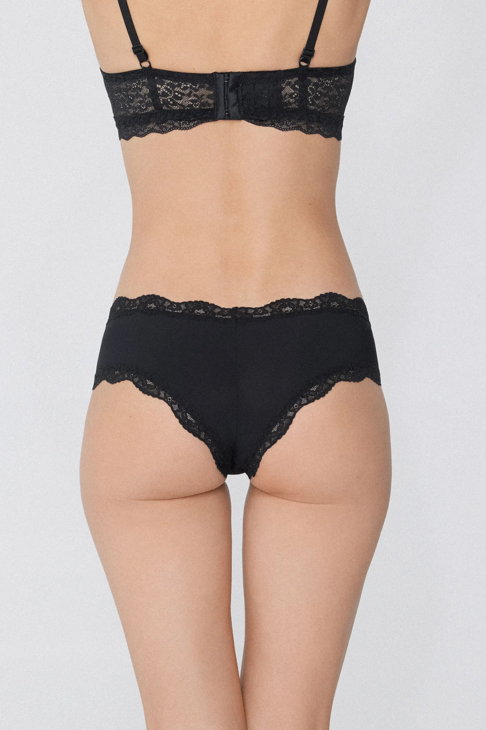 Lace And Microfiber Cheeky Hipster - French Cut - Women | Tezenis