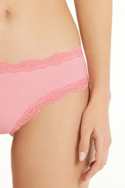 Lace And Microfiber Cheeky Hipster - French Cut - Women | Tezenis