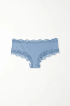 Lace And Microfiber Cheeky Hipster - French Cut - Women | Tezenis