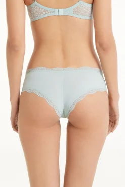 Lace And Microfiber Cheeky Hipster - French Cut - Women | Tezenis