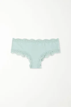 Lace And Microfiber Cheeky Hipster - French Cut - Women | Tezenis