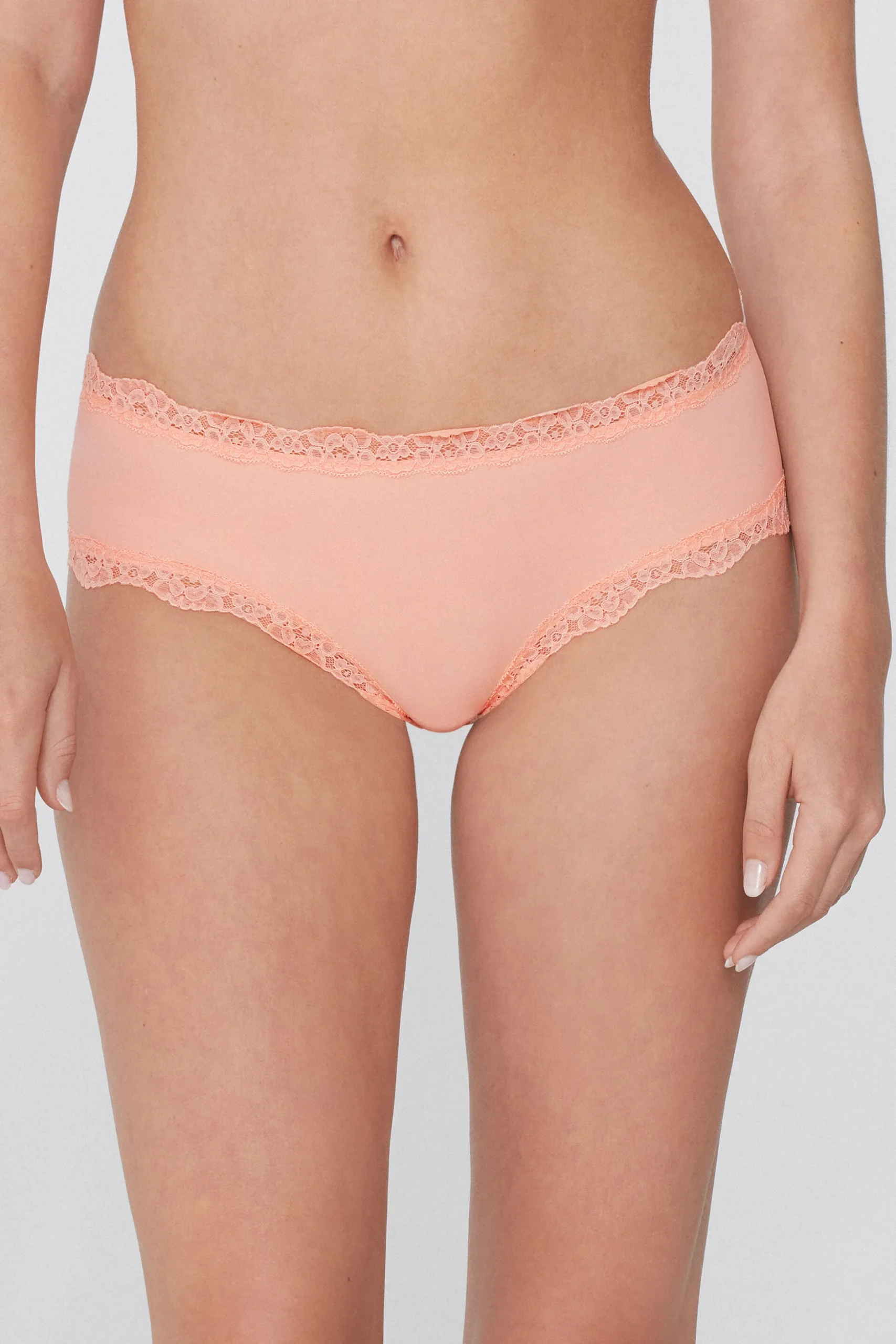 Lace And Microfiber Cheeky Hipster - French Cut - Women | Tezenis