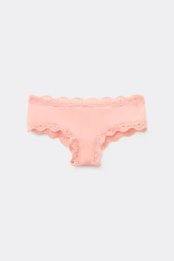 Lace And Microfiber Cheeky Hipster - French Cut - Women | Tezenis
