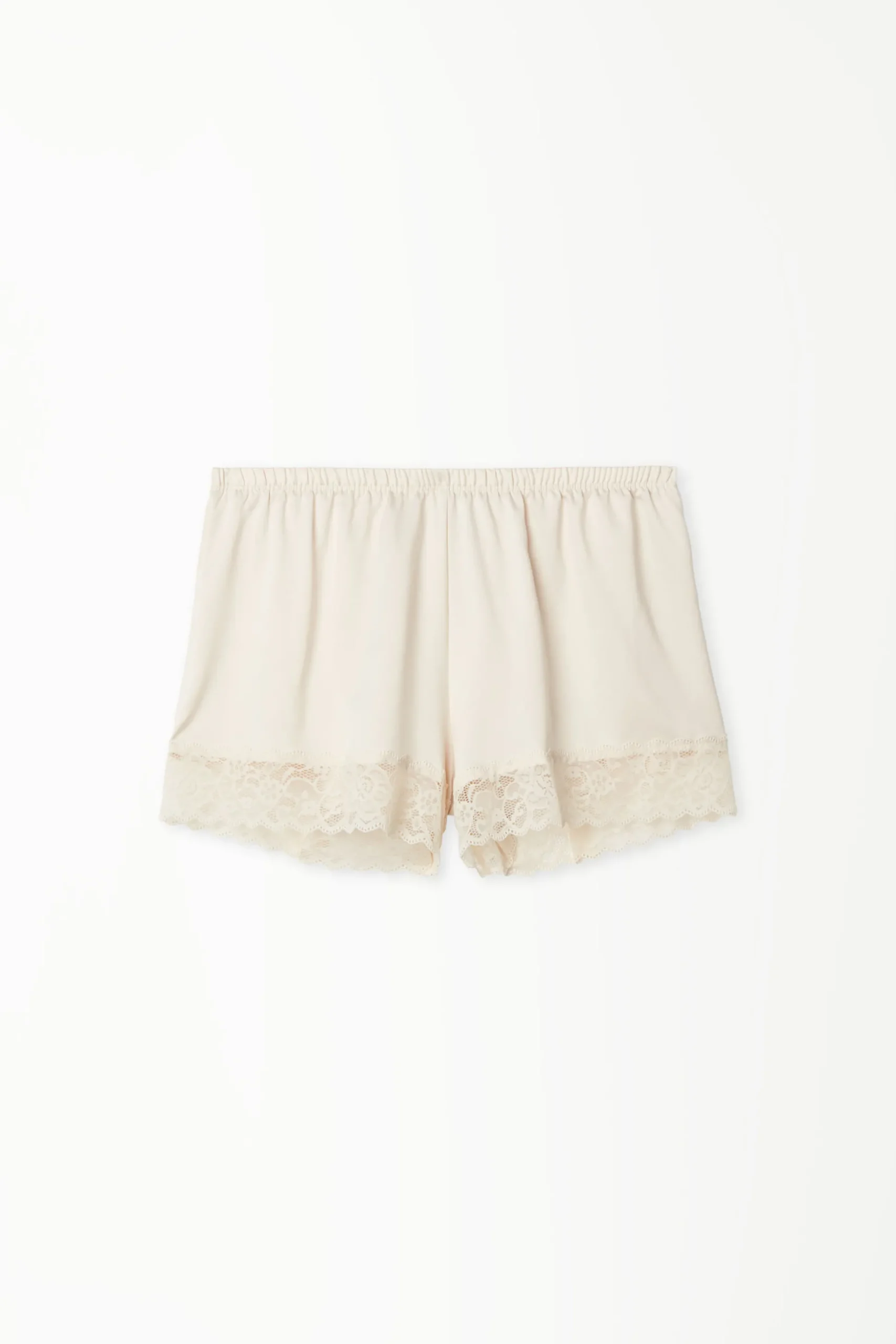Lace And Satin Shorts - Pajama Sets - Women | Tezenis