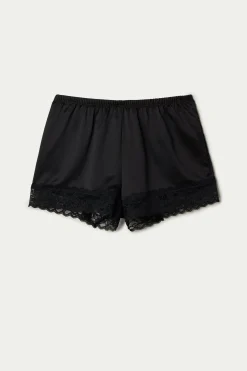 Lace And Satin Shorts - Pajama Sets - Women | Tezenis