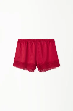 Lace And Satin Shorts - Pajama Sets - Women | Tezenis