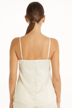 Lace And Satin Tank Top - Pajama Sets - Women | Tezenis