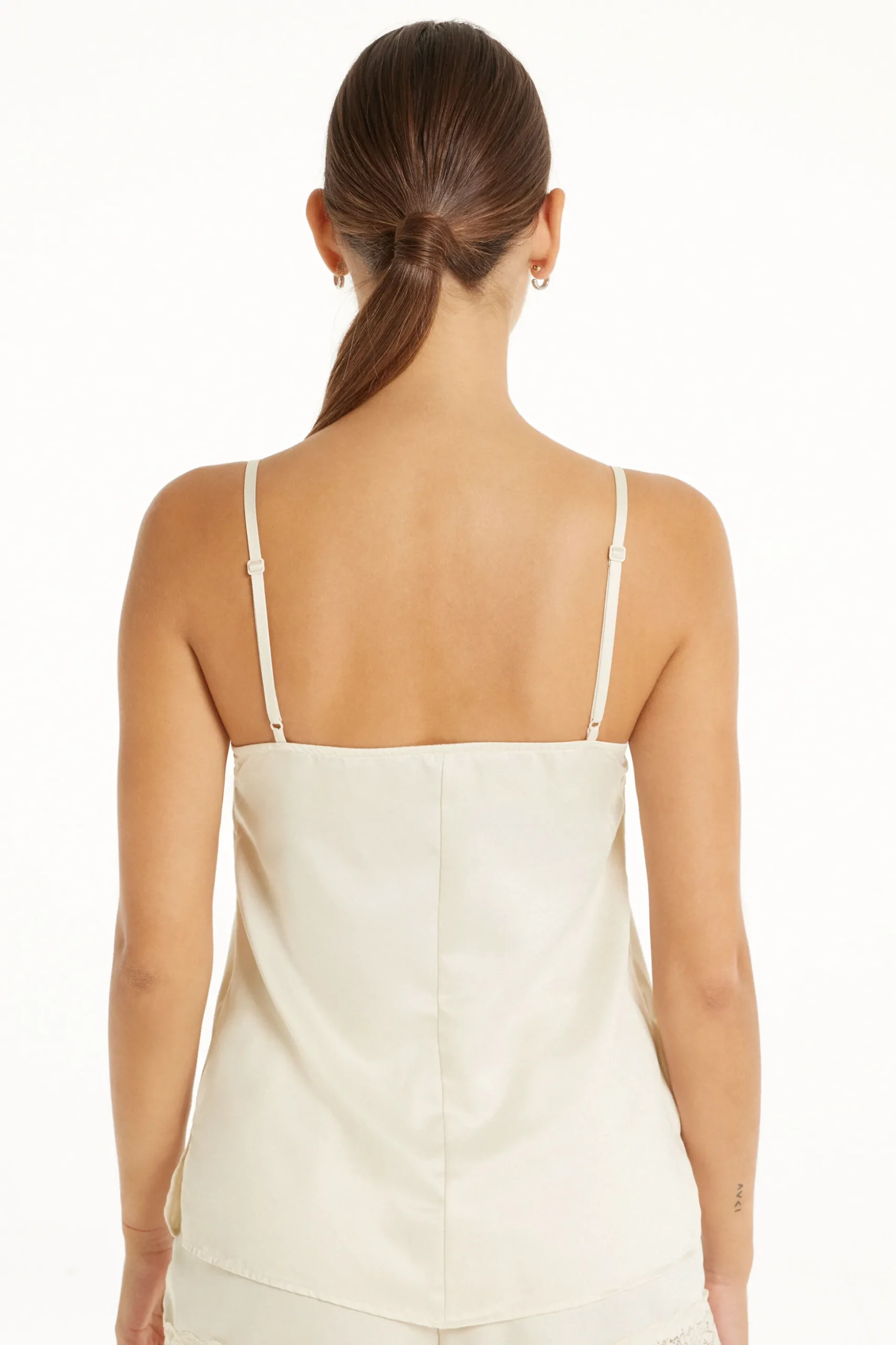 Lace And Satin Tank Top - Pajama Sets - Women | Tezenis