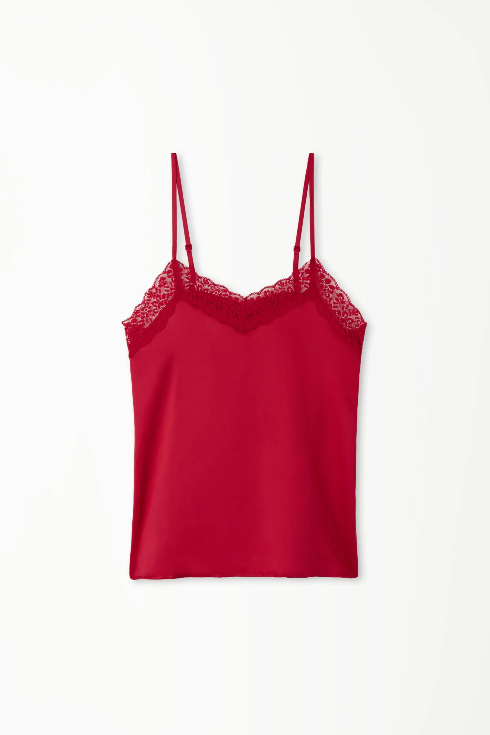 Lace And Satin Tank Top - Pajama Sets - Women | Tezenis
