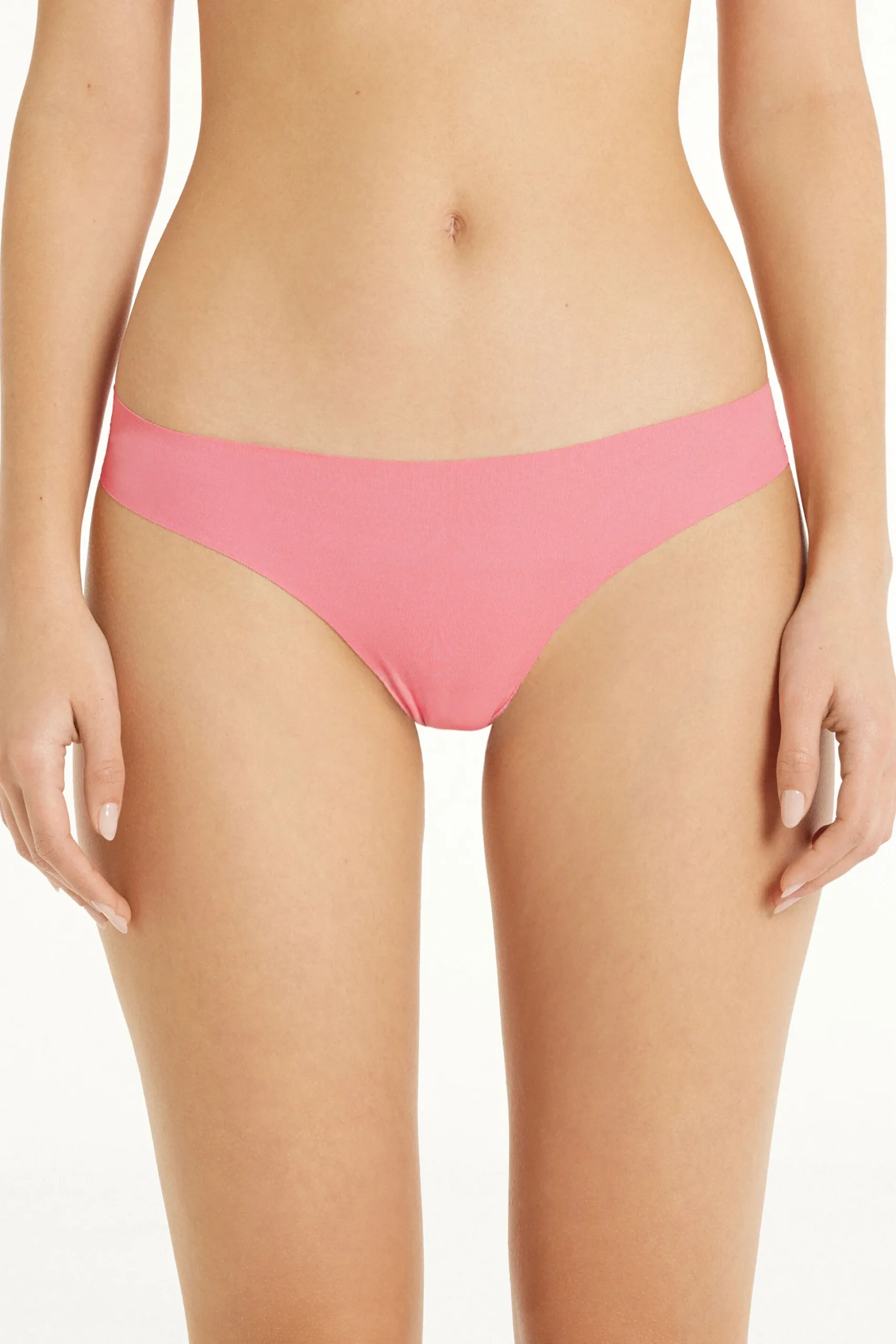 Laser-Cut Cotton Recycled Lace Brazilian Panties - Cheeky Briefs - Women | Tezenis