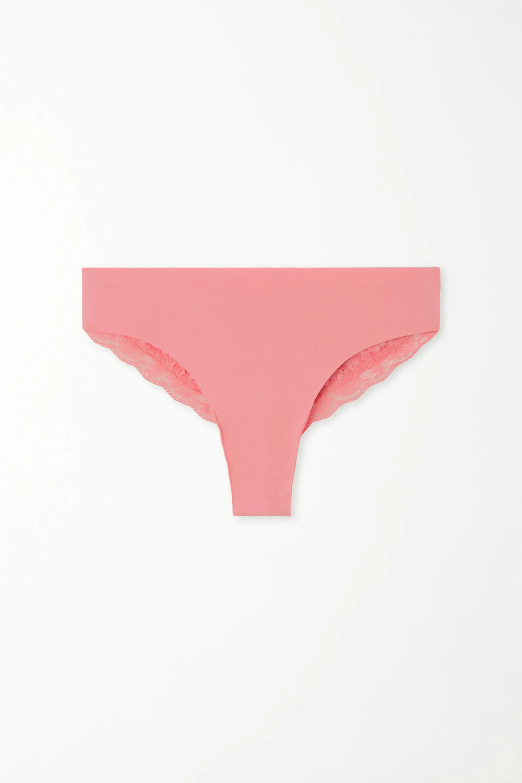 Laser-Cut Cotton Recycled Lace Brazilian Panties - Cheeky Briefs - Women | Tezenis