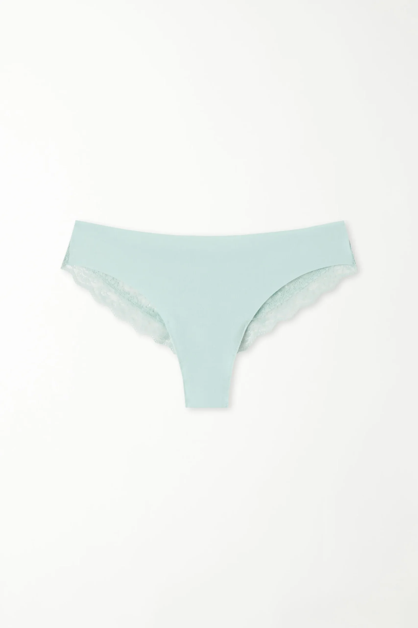 Laser-Cut Cotton Recycled Lace Brazilian Panties - Cheeky Briefs - Women | Tezenis