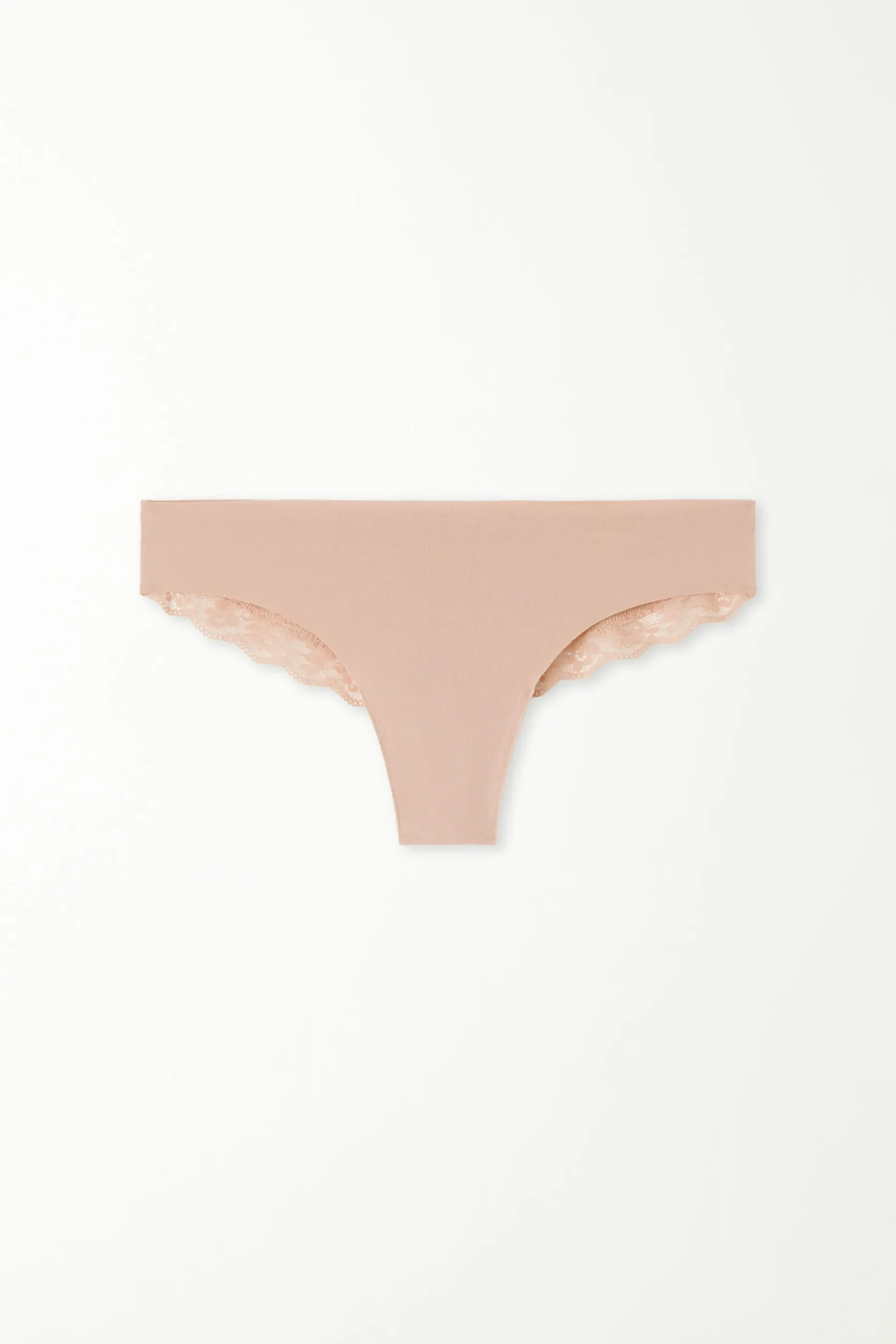 Laser-Cut Cotton Recycled Lace Brazilian Panties - Cheeky Briefs - Women | Tezenis