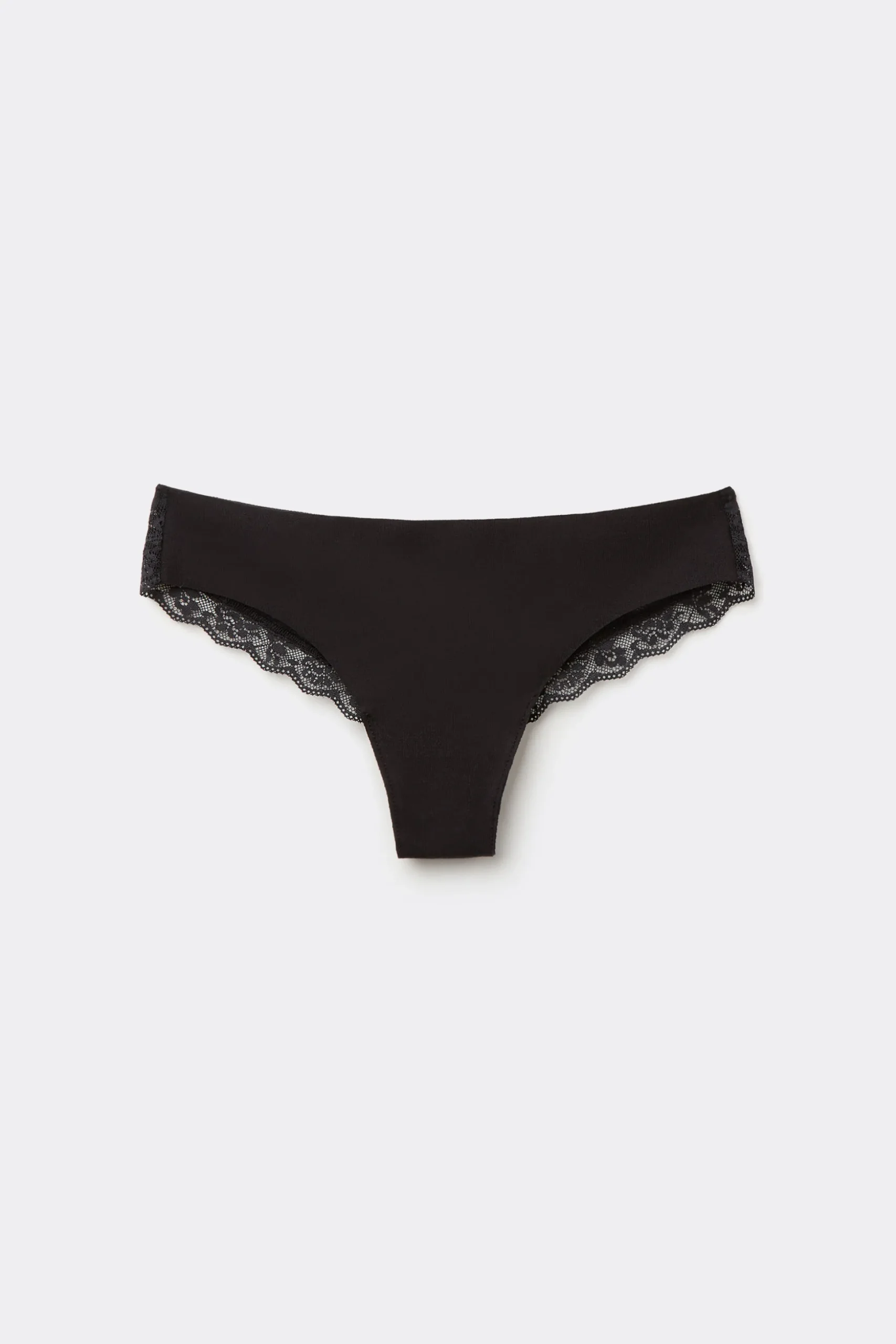 Laser-Cut Cotton Recycled Lace Brazilian Panties - Cheeky Briefs - Women | Tezenis