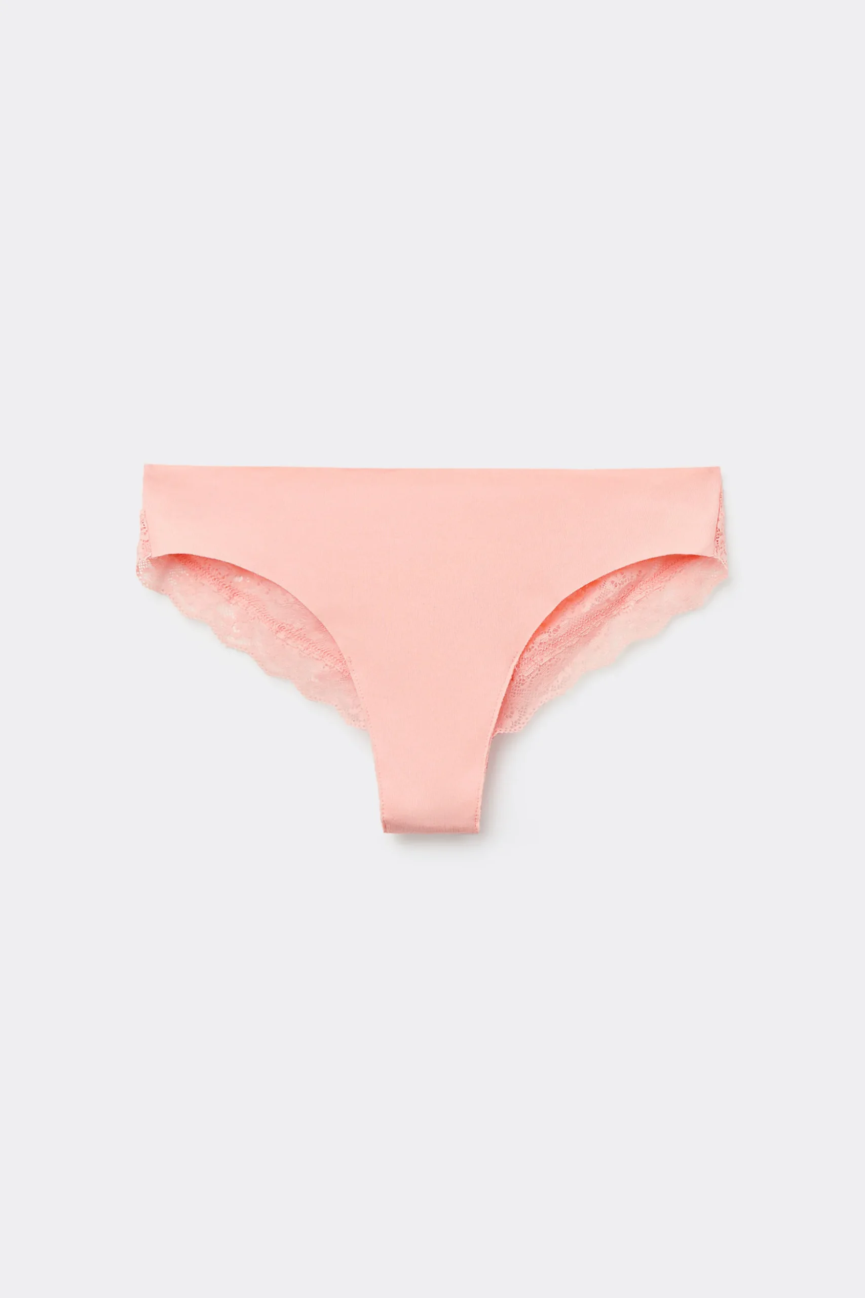 Laser-Cut Cotton Recycled Lace Brazilian Panties - Cheeky Briefs - Women | Tezenis