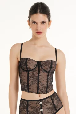 Last Night Lace Bra Top - Bralette - Women | Tezenis