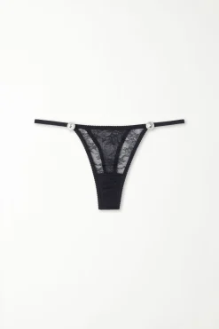 Last Night Lace String Thong - G-strings And Thongs - Women | Tezenis