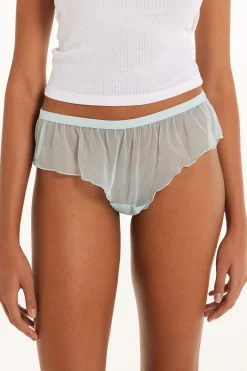 Lettuce Leaf Tulle Hipsters - French Cut - Women | Tezenis