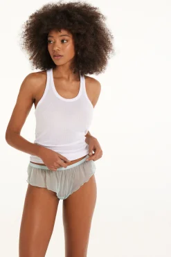 Lettuce Leaf Tulle Hipsters - French Cut - Women | Tezenis