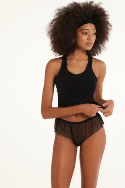 Lettuce Leaf Tulle Hipsters - French Cut - Women | Tezenis