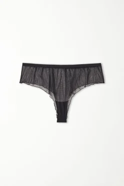 Lettuce Leaf Tulle Hipsters - French Cut - Women | Tezenis