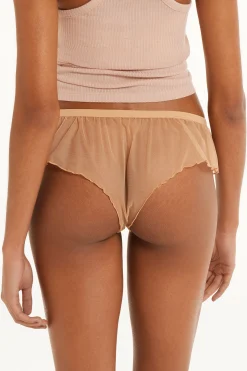 Lettuce Leaf Tulle Hipsters - French Cut - Women | Tezenis