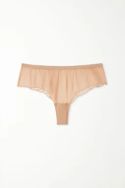 Lettuce Leaf Tulle Hipsters - French Cut - Women | Tezenis