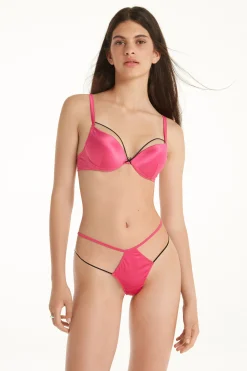 Lipstick Satin Los Angeles Super Push-Up Bra - Push-up - Women | Tezenis