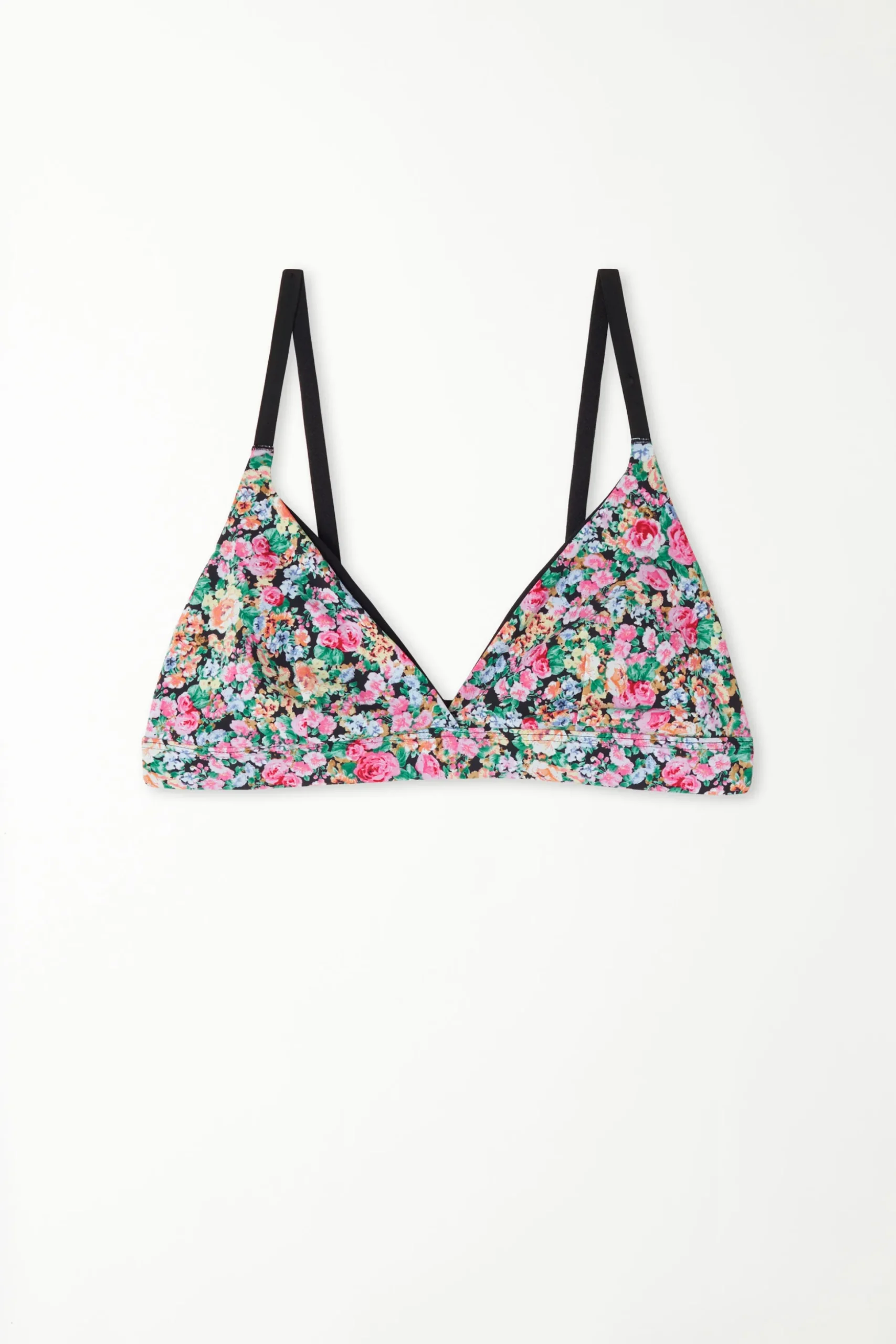 Lisbon Printed Microfiber Triangle Bra - Triangle - Women | Tezenis