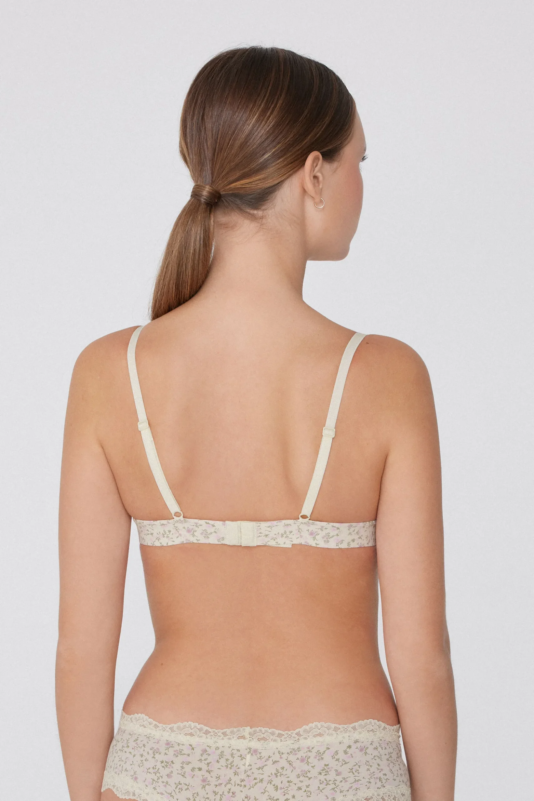 Lisbon Printed Microfiber Triangle Bra - Triangle - Women | Tezenis